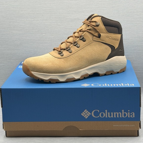 Columbia Boots Men's 12 Hiking Leather Waterproof Brown Tan Suede Newton Wander